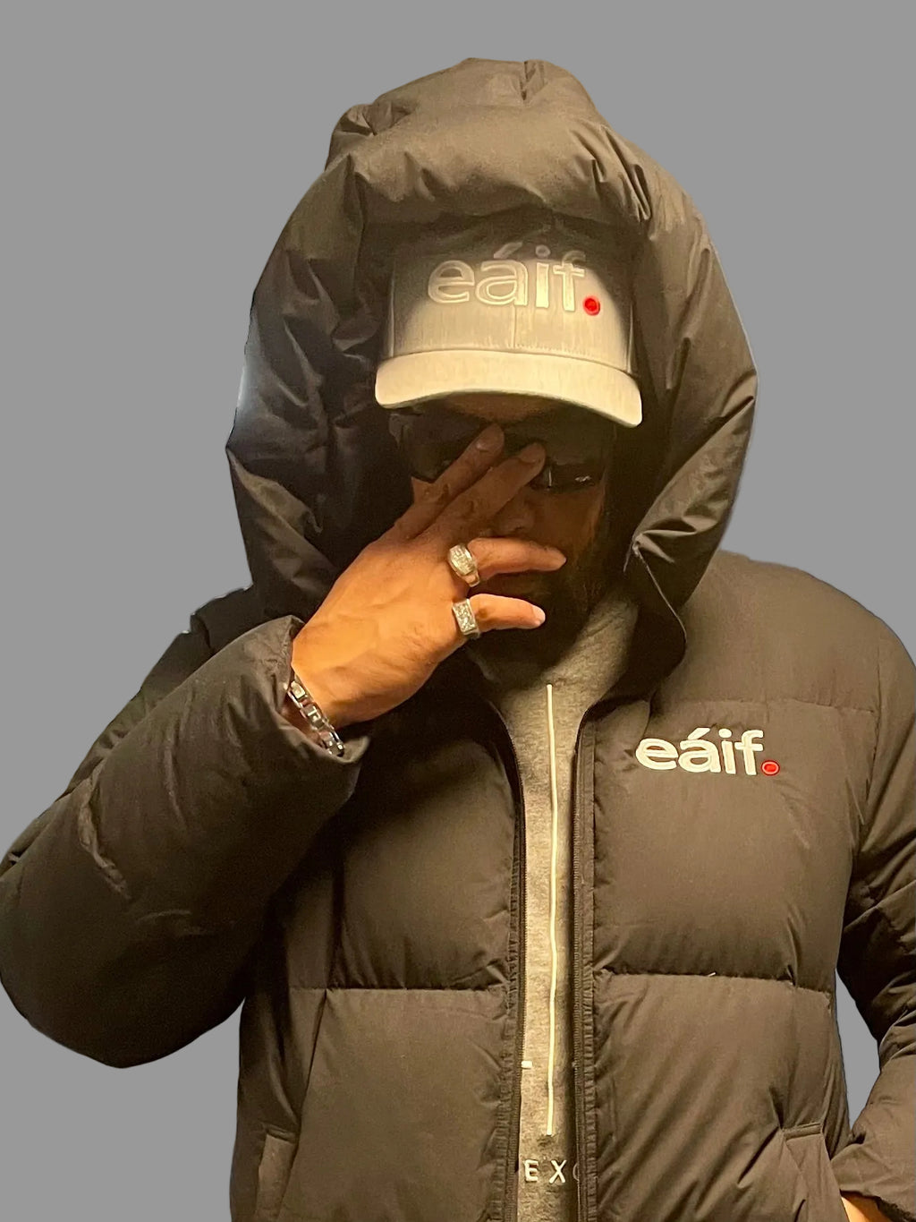 Men’s Full Length Goose Down Coat