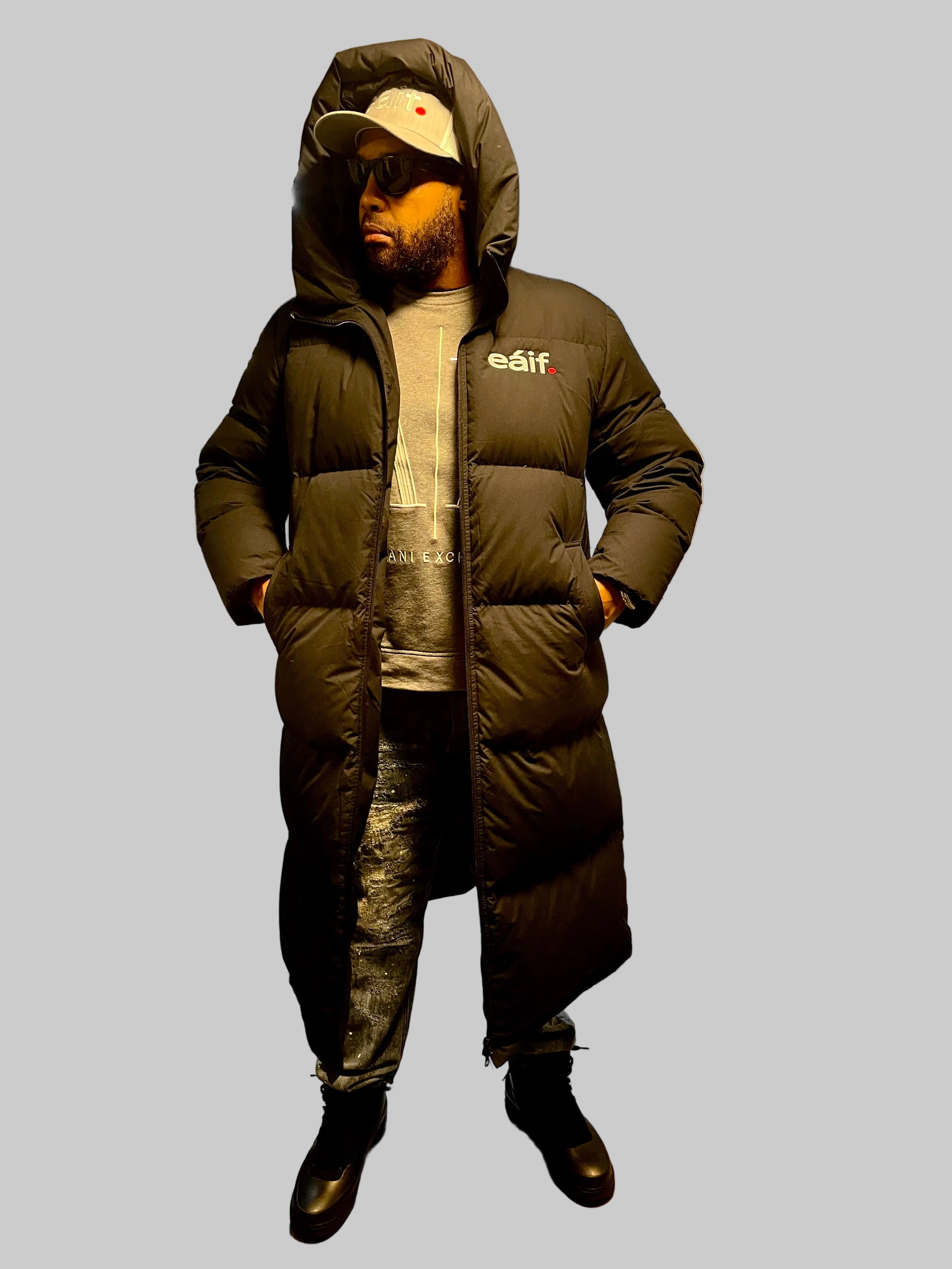 Men’s Full Length Goose Down Coat
